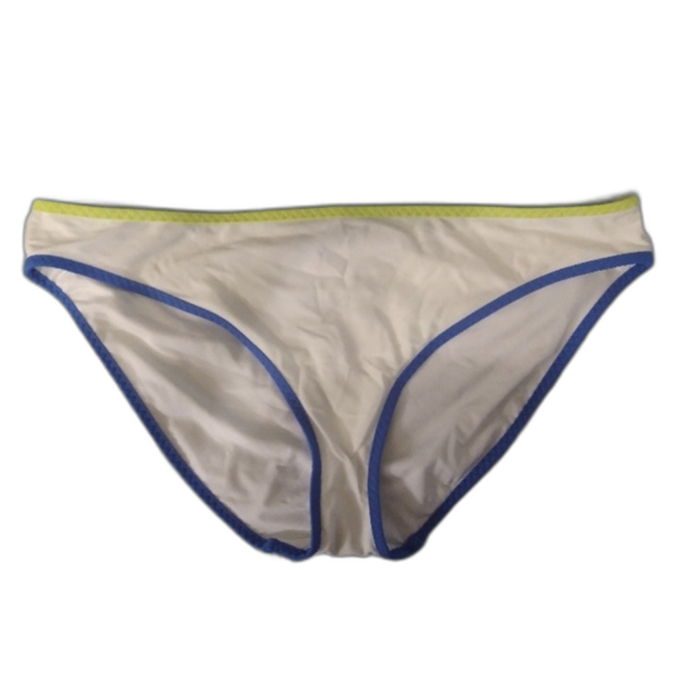 Aerie XXL White Multicolor Trim Bikini Bottom